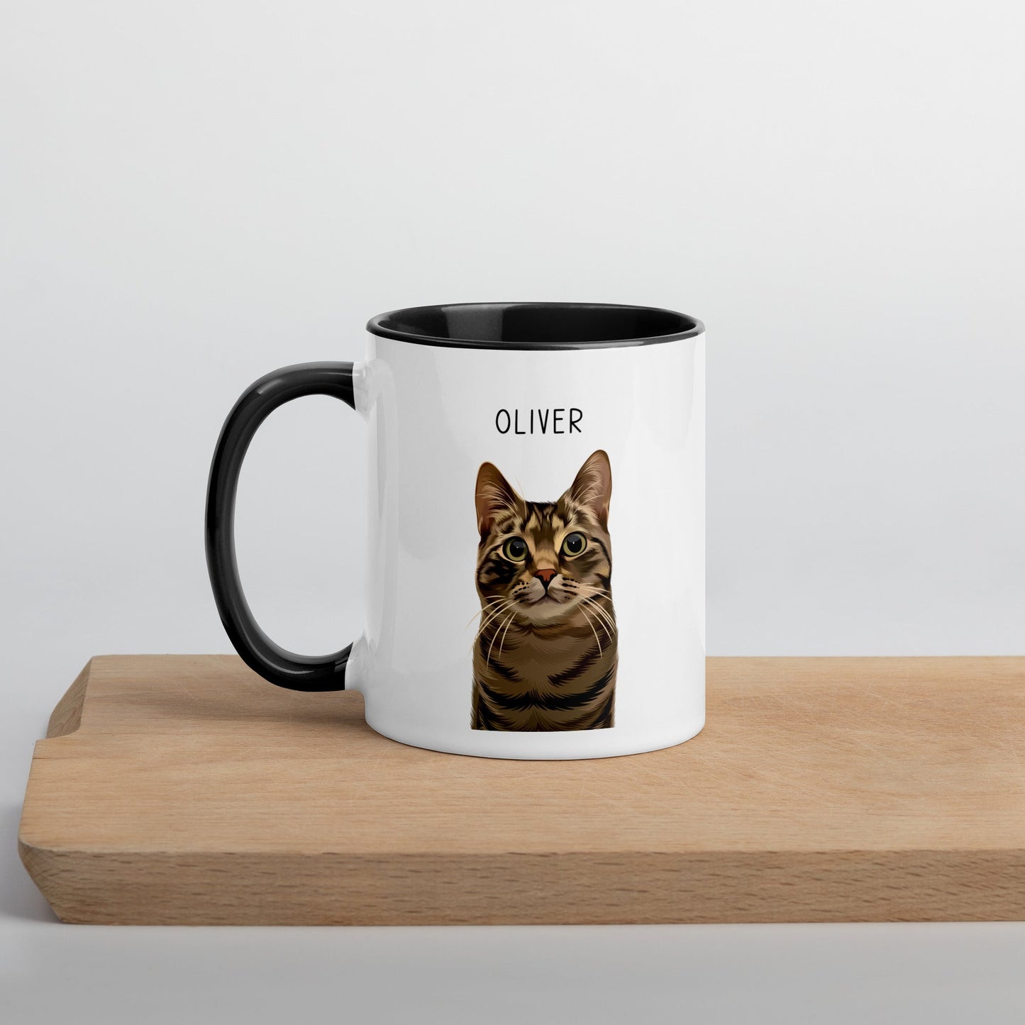 Custom Pet Color Mug - Pet Photo + Name - Luna & CoGreen11 oz