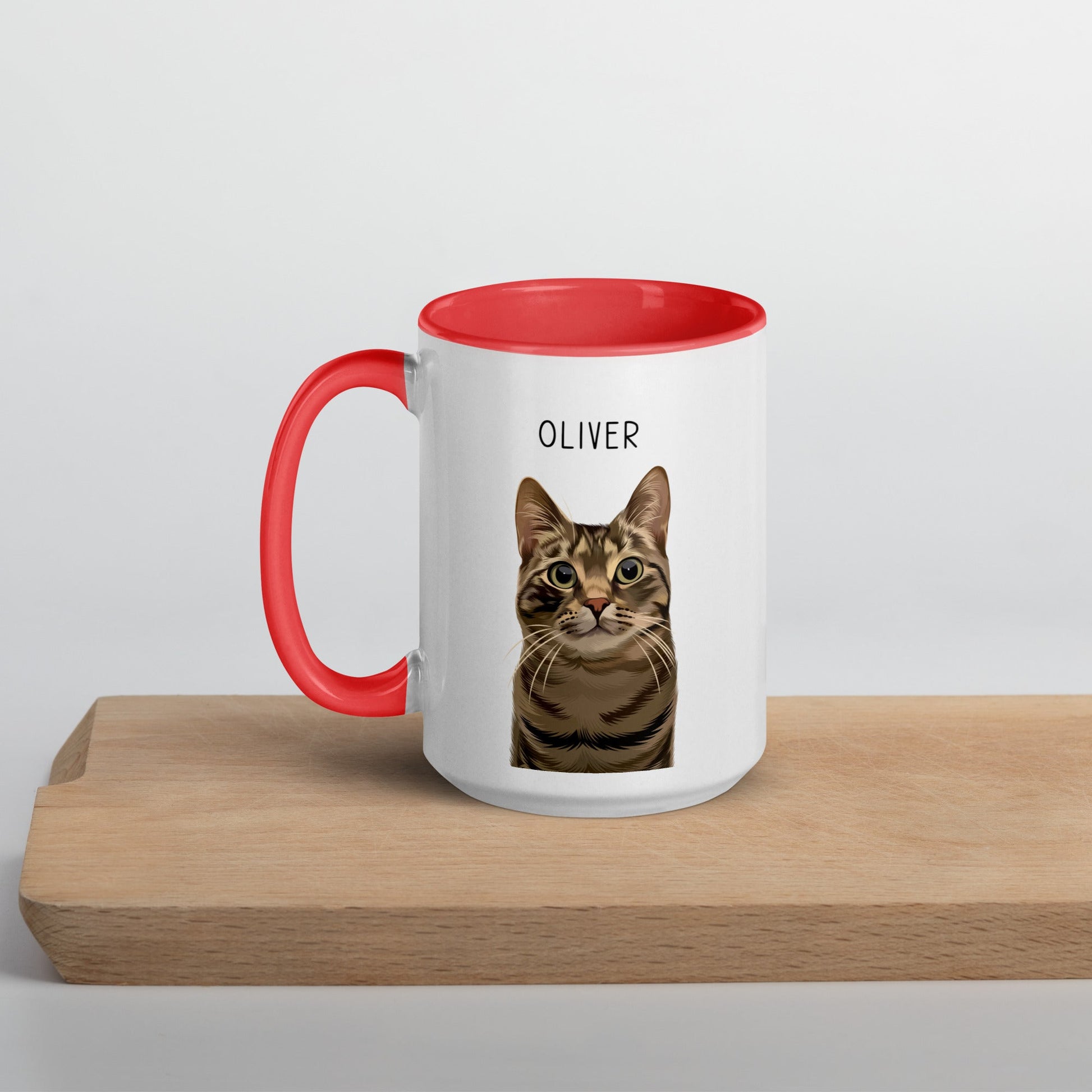 Custom Pet Color Mug - Pet Photo + Name - Luna & CoGreen11 oz