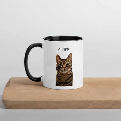 Custom Pet Color Mug - Pet Photo + Name - Luna & CoGreen11 oz