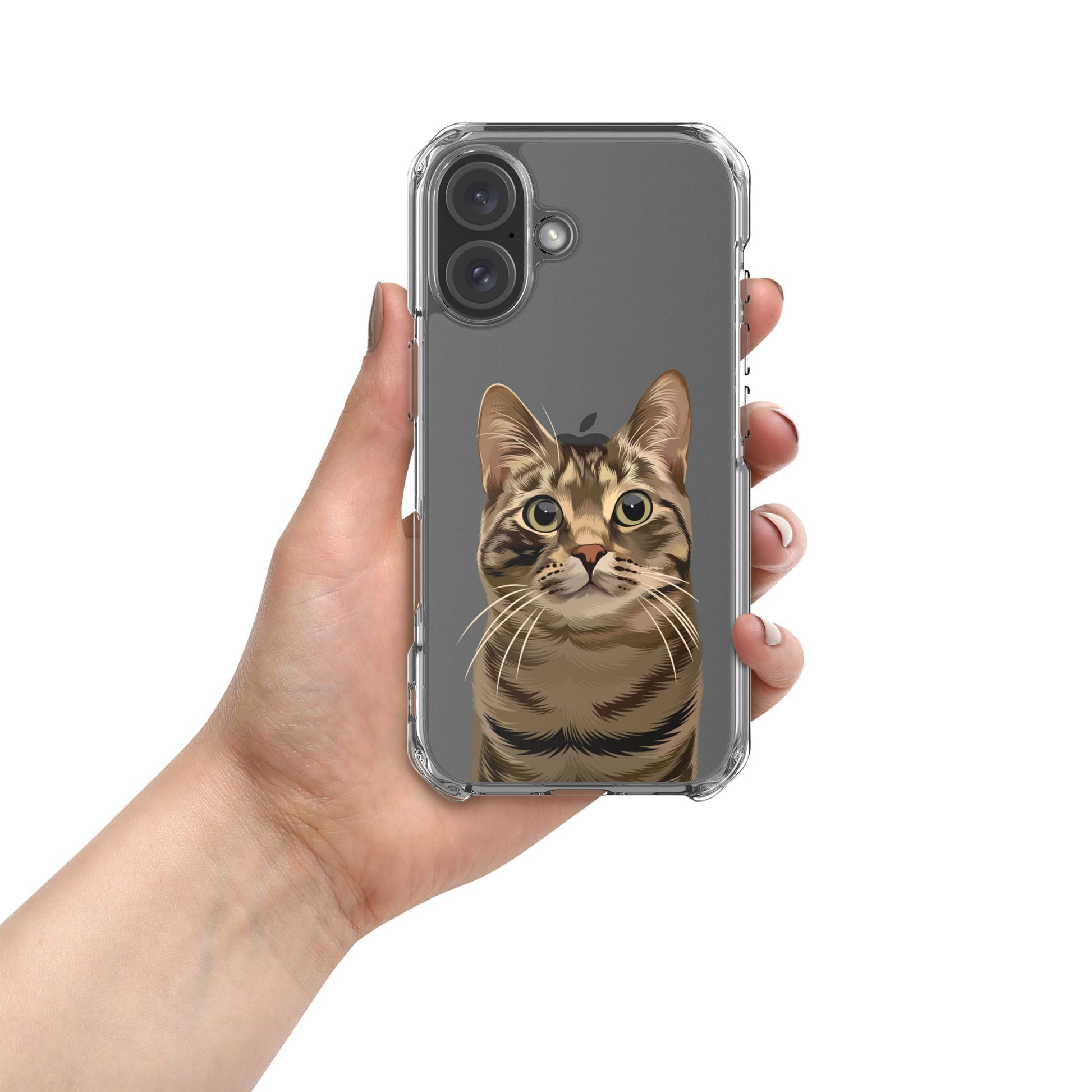 Custom Pet Photo Clear Phone Case - Luna & CoiPhone 16