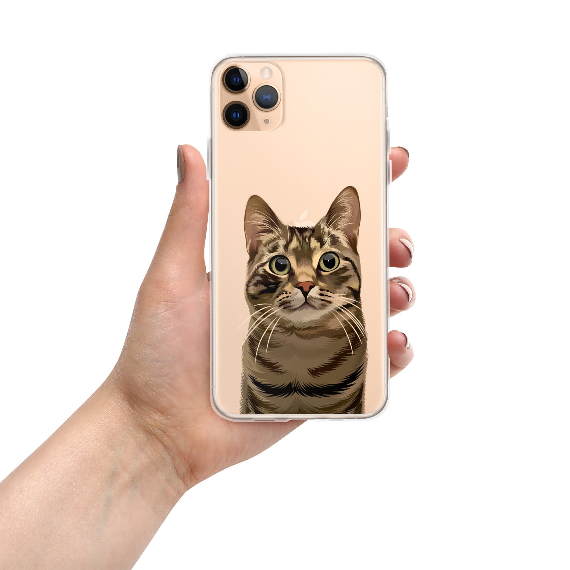 Custom Pet Photo Clear Phone Case - Luna & CoiPhone 11 Pro Max