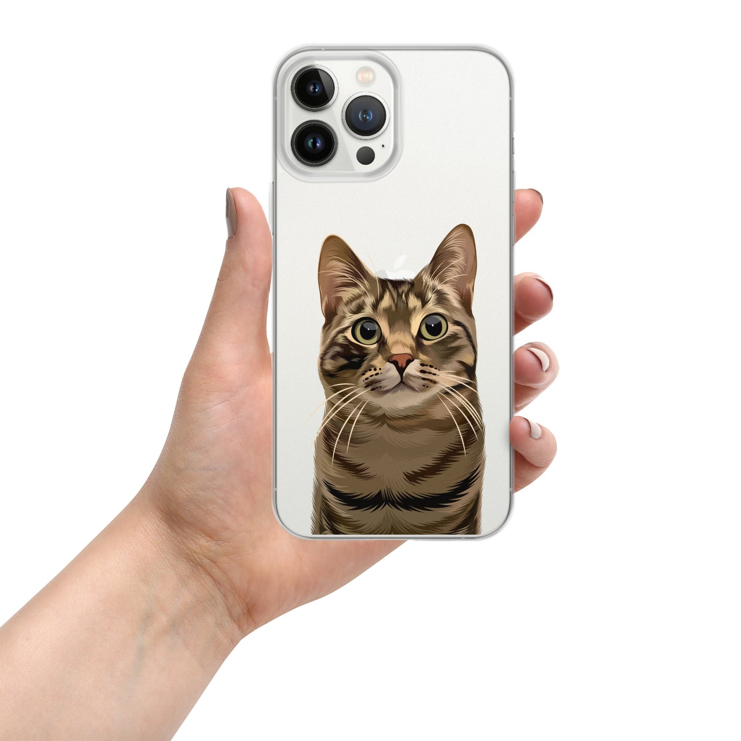 Custom Pet Photo Clear Phone Case - Luna & CoiPhone 13 Pro Max