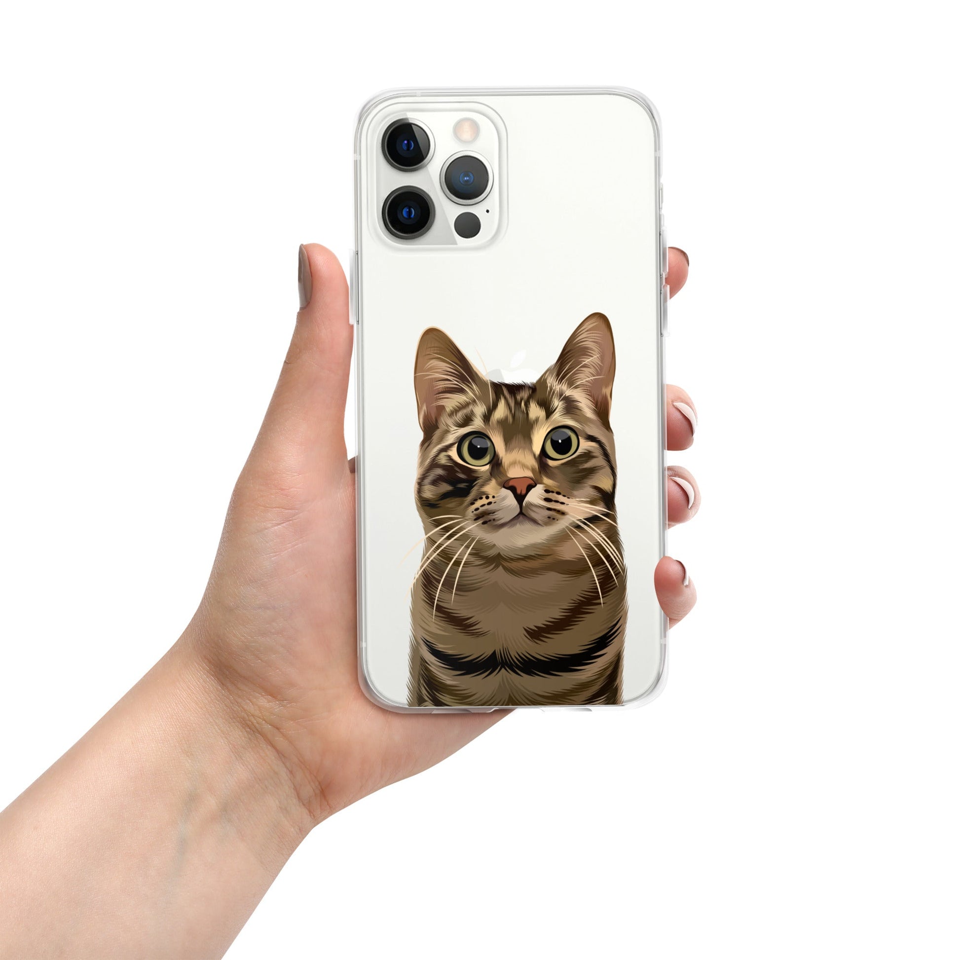 Custom Pet Photo Clear Phone Case - Luna & CoiPhone 12 Pro Max