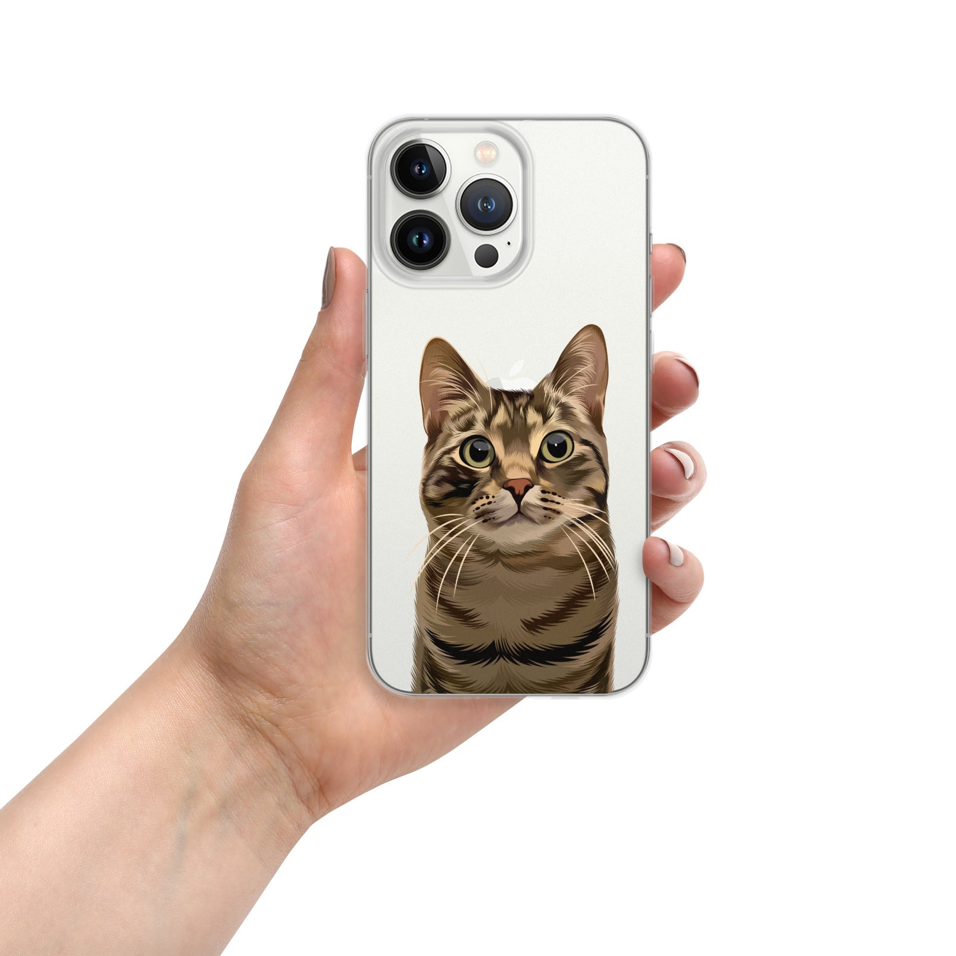 Custom Pet Photo Clear Phone Case - Luna & CoiPhone 13 Pro