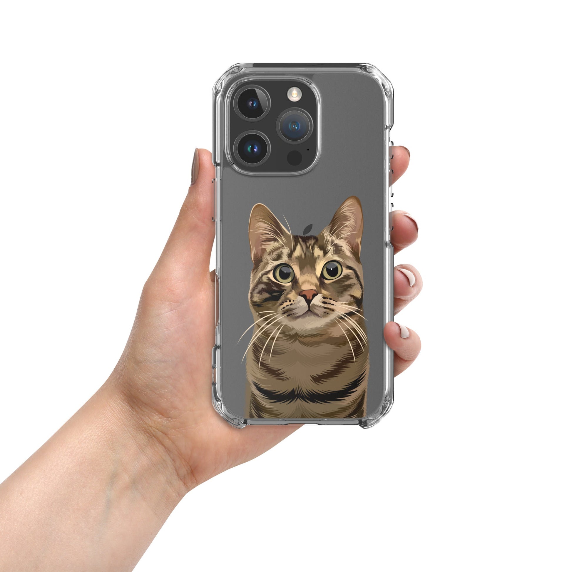 Custom Pet Photo Clear Phone Case - Luna & CoiPhone 16 Pro