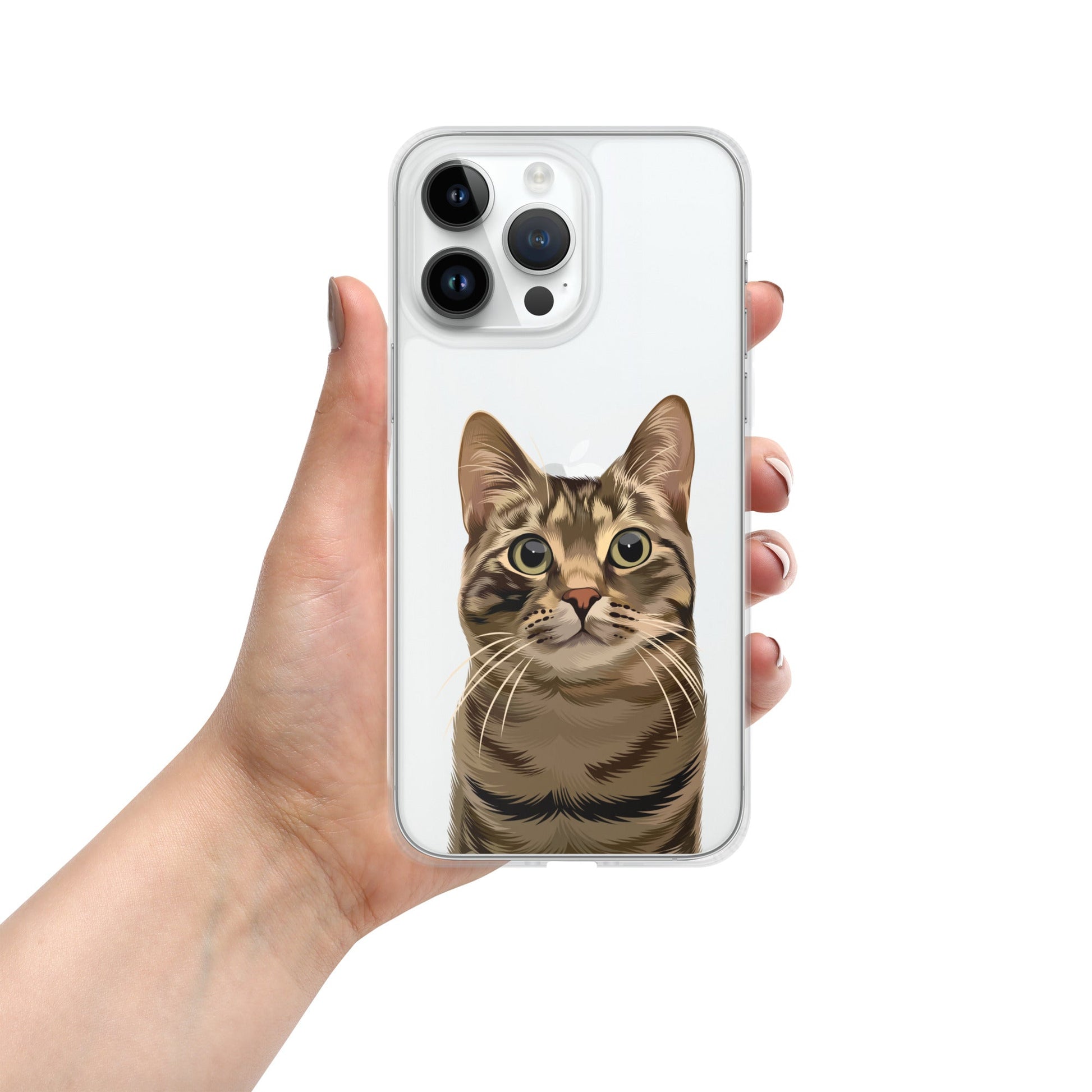 Custom Pet Photo Clear Phone Case - Luna & CoiPhone 14 Pro Max