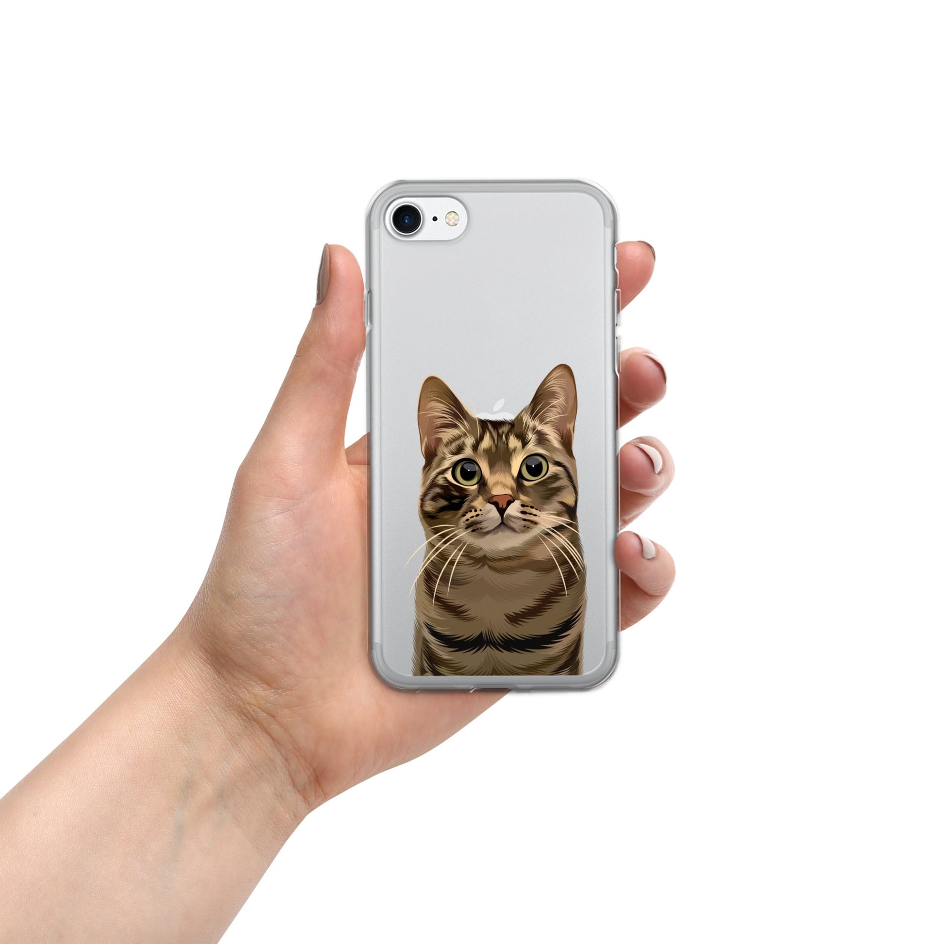 Custom Pet Photo Clear Phone Case - Luna & CoiPhone SE