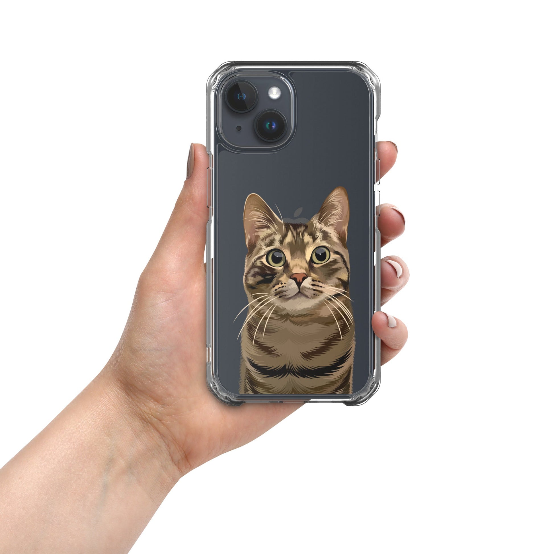 Custom Pet Photo Clear Phone Case - Luna & CoiPhone 15