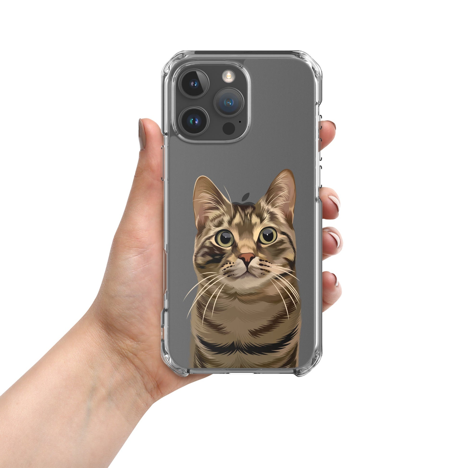 Custom Pet Photo Clear Phone Case - Luna & CoiPhone 16 Pro Max