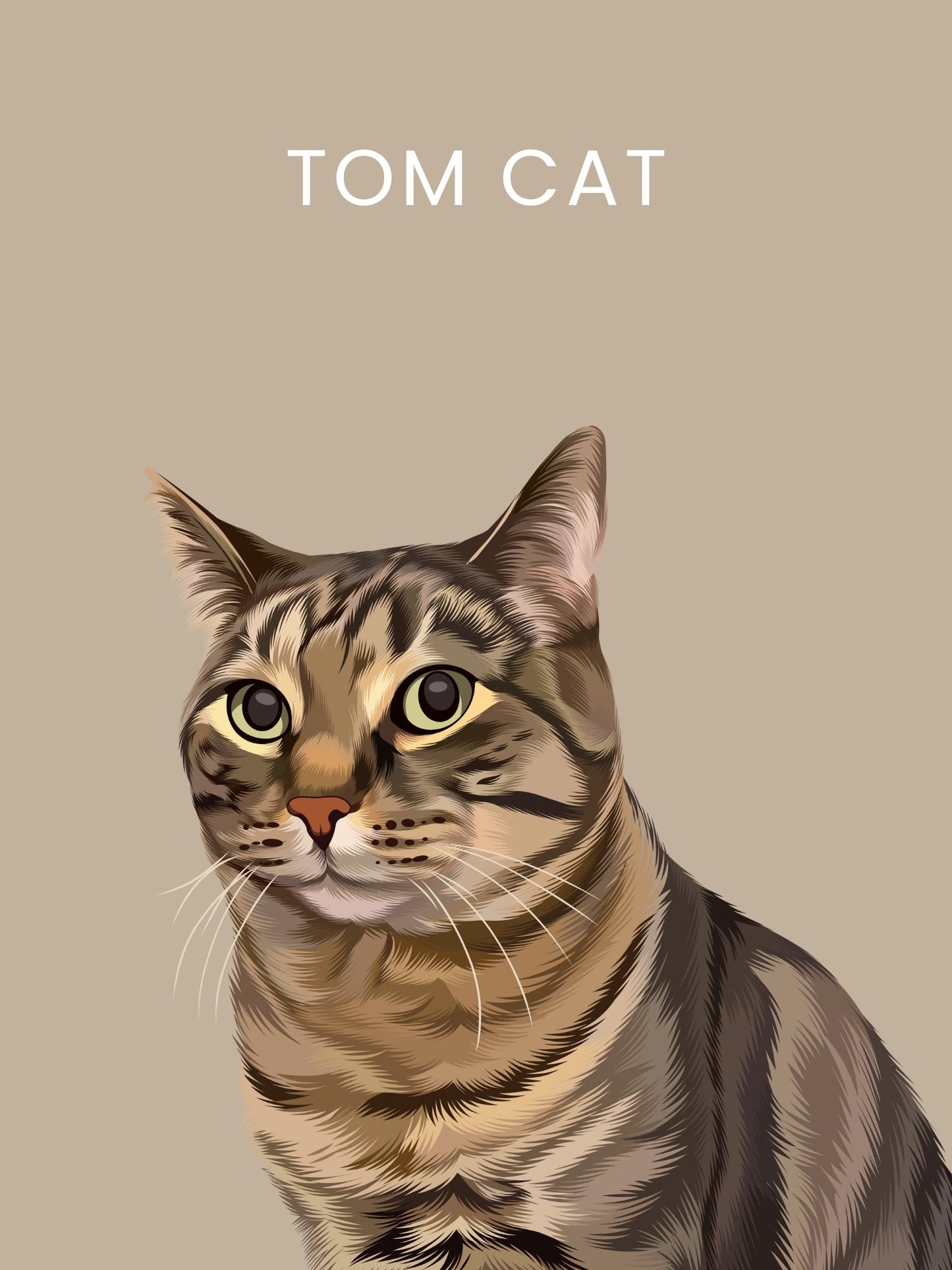 Single Pet Digital Portrait - Luna & Co