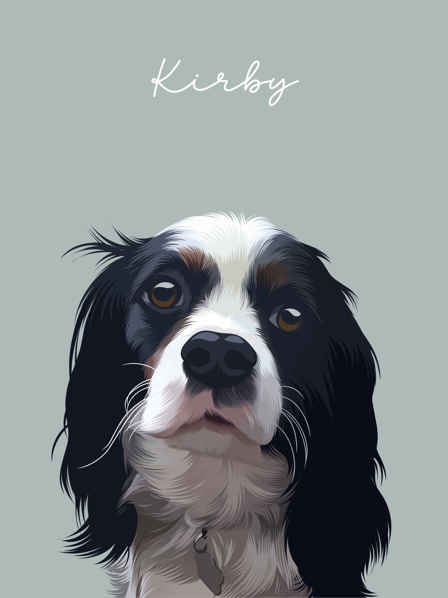 Single Pet Digital Portrait - Luna & Co
